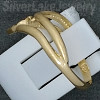 14K Gold Split Shank Diamond-Cut Heart Ring size 7