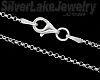 18" Sterling Silver Rolo Belcher Chain 1.5mm Lobster Claw Clasp