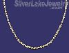 Sterling Silver 16" Two Tone Necklace 5mm