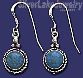 Sterling Silver Genuine American Indian Turquoise Earrings