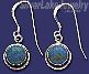 Sterling Silver Genuine American Indian Turquoise Earrings