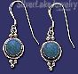 Sterling Silver Genuine American Indian Turquoise Earrings