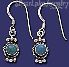 Sterling Silver Genuine American Indian Turquoise Earrings