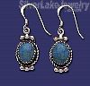 Sterling Silver Genuine American Indian Turquoise Earrings