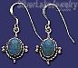 Sterling Silver Genuine American Indian Turquoise Earrings