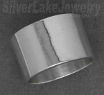 Sterling Silver Wedding Band Ring 15mm sz 14