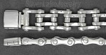 Sterling Silver 8.5" Bike Bicycle Chain Handmade Bracelet 15mm