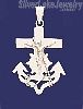 Sterling Silver Crucifix Anchor Cross Charm Pendant