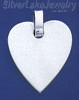 Sterling Silver Engravable Heart Charm Pendant