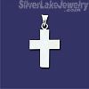 Sterling Silver Plain Cross Charm Pendant