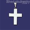 Sterling Silver Plain Cross Charm Pendant