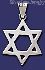 Sterling Silver Star of David Charm Pendant